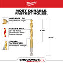 9/32" SHOCKWAVE Impact Duty RED HELIX Titanium Drill Bit image number 1